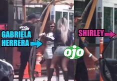 Cámaras de Amor y Fuego captan a Shirley Arica y Gabriela Herrera ingresando a un hotel