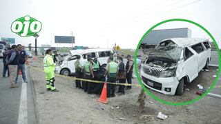 Accidente de miniván deja tres muertos y seis heridos en la Panamericana Sur (VIDEO)