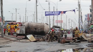 Explosión de camión cisterna en Villa El Salvador: emergencia ya fue controlada | FOTOS
