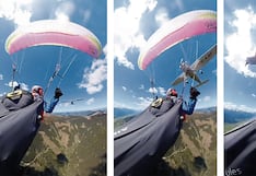 Avioneta impacta en pleno vuelo a parapente y de milagro todos salen ilesos