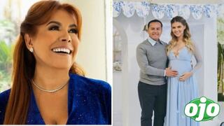 Magaly se burla del baby shower de Brunella Horna y Richard Acuña: “Parecía una pollada” 