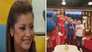 Karla Tarazona es sorprendida por sus hijos, quienes le dedicaron tierna canción en pleno programa en vivo 