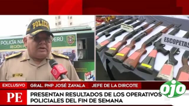 Dircote afirma que todavía tenemos presencia terrorista en el Perú tras hallazgo de armamento en Vraem