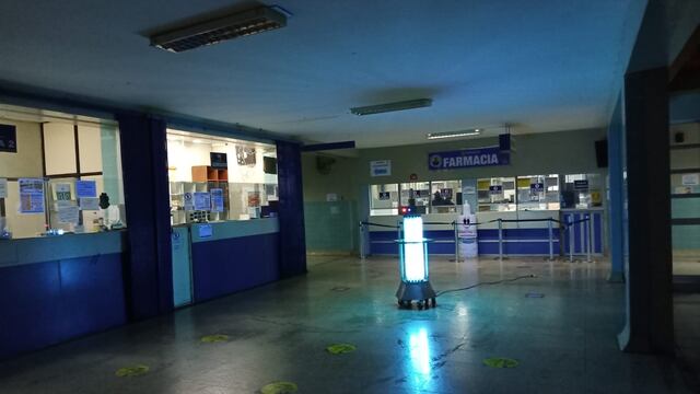 COVID-19: Desinfectan superficies del Hospital Regional de Huacho con luz ultravioleta