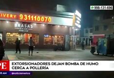 Extorsionadores dejan artefacto explosivo en pollería de San Juan de Lurigancho (VIDEO)