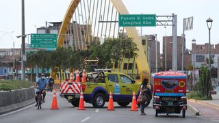 Puente Bella Unión: tramo de Av. Universitaria estará cerrado hasta el sábado 13 de marzo