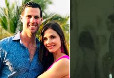 Esposo de Maju Mantilla ingresa a lujoso hotel con misteriosa jovencita