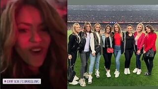 ​Shakira: ¿esposas de futbolistas del Barcelona la hacen a un lado en celebración?