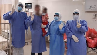 Bebé peruana de 2 años vence el coronavirus y fue dada de alta tras estar 7 días en UCI 