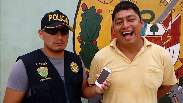 ¡Faltoso! Delincuente sinvergüenza se burla de la policía tras captura (VIDEO)