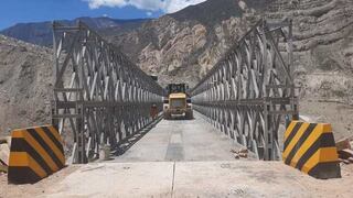 MTC instaló nuevo puente modular que une 3 regiones del Perú