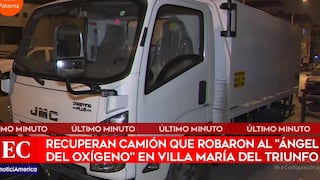 PNP recupera camión robado a la empresa del ‘Ángel del oxígeno’ de SJM