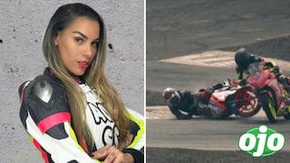 Aída Martínez: difunden video del accidente que sufrió en su moto durante campeonato 
