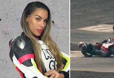 Aída Martínez: difunden video del accidente que sufrió en su moto durante campeonato