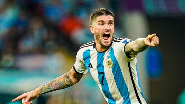 Rodrigo de Paul envía calma a los hinchas argentinos: “Todo está bien”