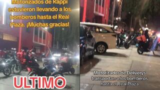 Tragedia en Real Plaza Trujillo: Trabajadores de delivery ayudaron a trasladar a los bomberos