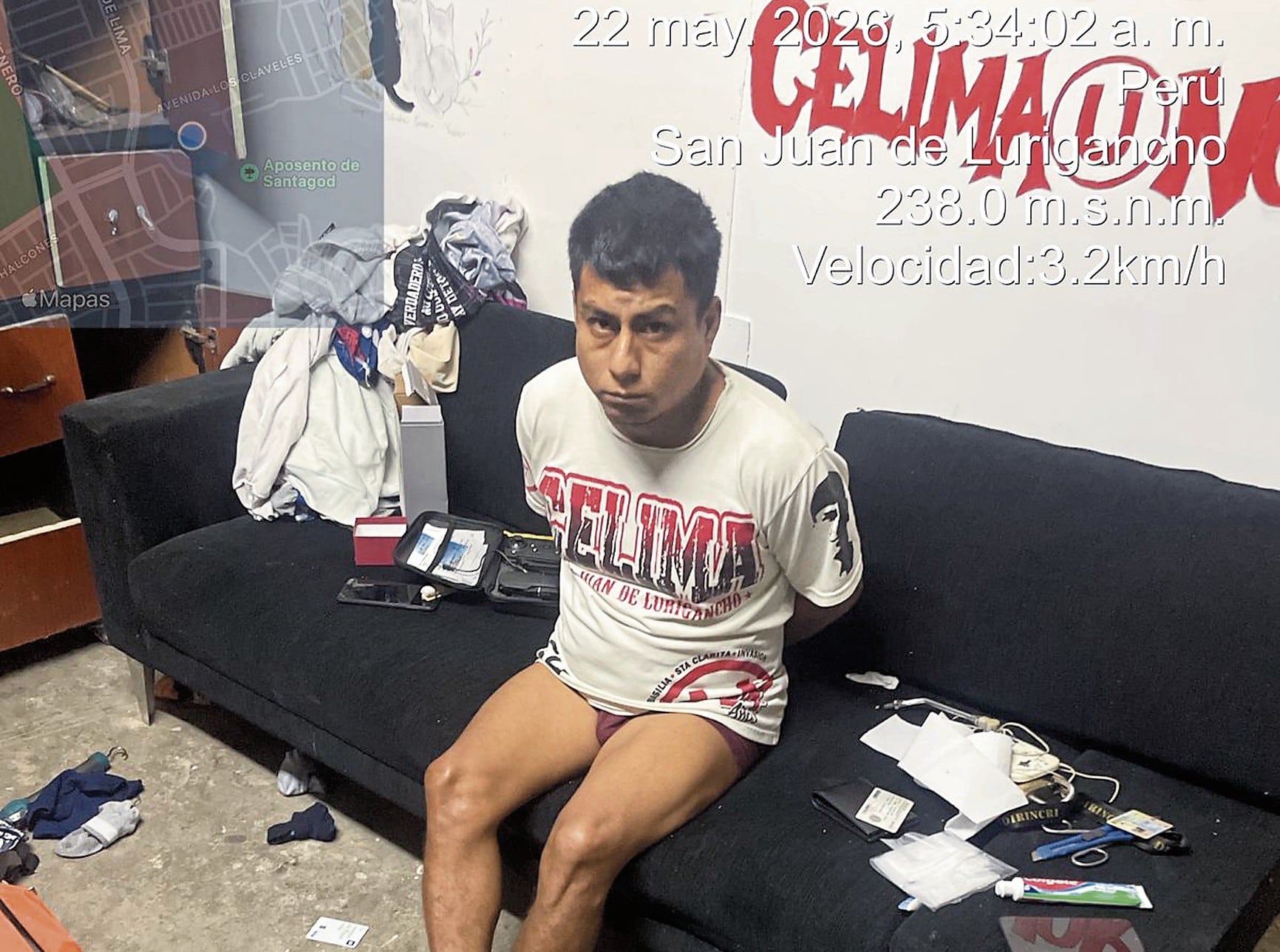 Santiago Chuquiano (36) “Chuqui”, barrista de Universitario de Deportes a quien se investiga por supuestos delitos.