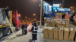 Panamericana Norte: intervienen camión que trasladaba cerca de un millón de cigarrillos de contrabando