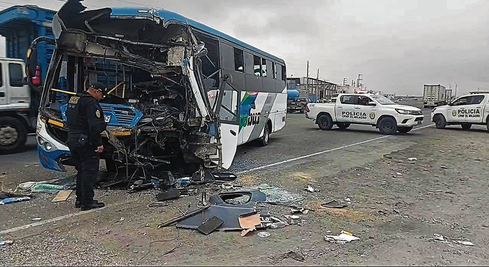 Terrible accidente se registró la madrugada de este sábado en Trujillo, La Libertad.