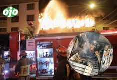 Centro de Lima: Incendio de madrugada en Mesa Redonda se reavivó, pero bomberos controlan la situación