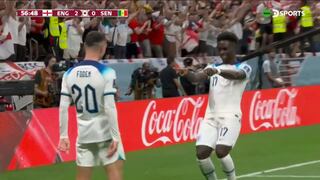 Inglaterra brilla: genial jugada colectiva para el 3-0 de Saka ante Senegal | VIDEO