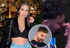 La Casa de Magaly: Renzo Spraggon y Vanessa López protagonizan apasionado ‘chape’ en uno de los juegos