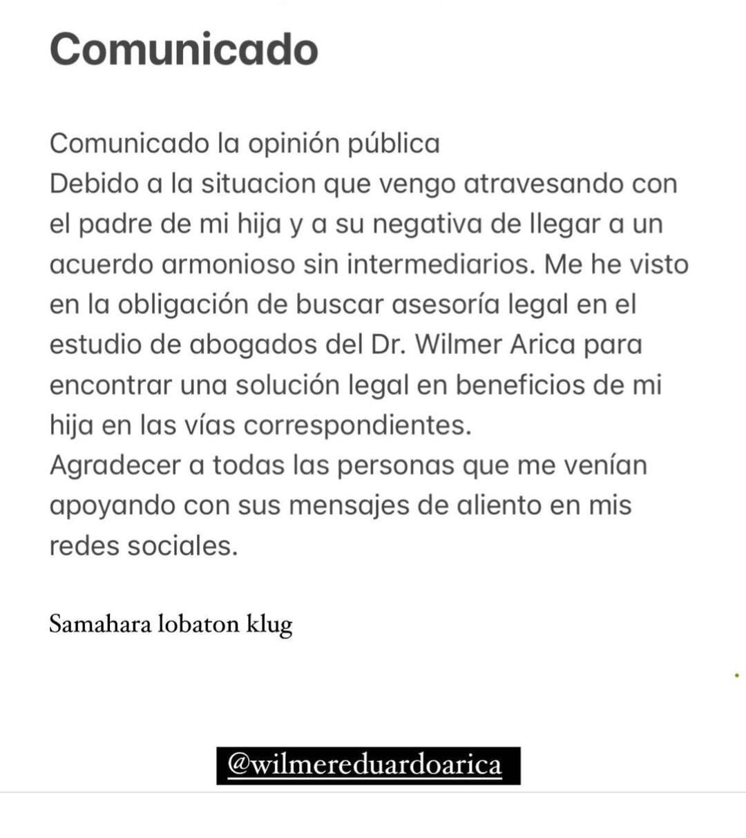 Samahara Lobatón tomará acciones legales en contra de Youna. Foto: Instagram