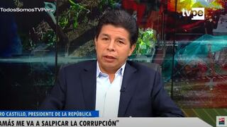Pedro Castillo: “Jamás me va a salpicar a mí la corrupción, y si pasa por el entorno familiar, hay que dar la cara”
