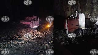 Matucana: rocazas se desprenden por lluvias y matan a dos personas en Carretera Central