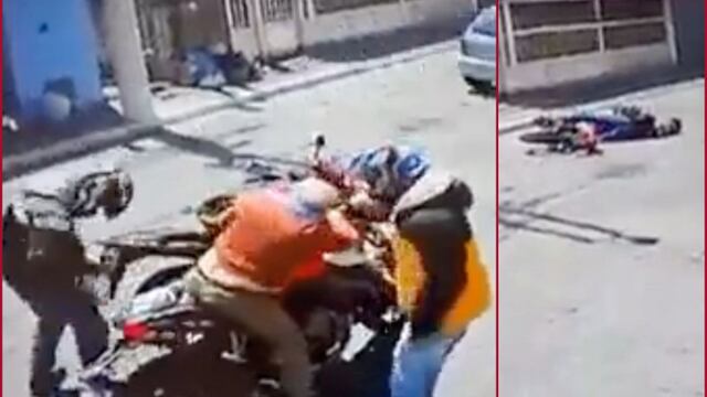 ¡El karma sí existe!: Un ladrón muere a los pocos segundos de participar en el robo de una moto (video)