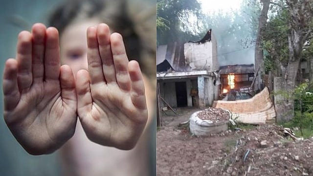 Viola y mata a su hijastra de nueve meses y los vecinos queman su casa en venganza (FOTOS)