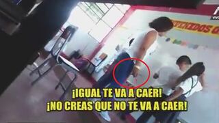 A 'latigazos' profesora castiga a sus alumnos en colegio de Cajamarca (VIDEO)
