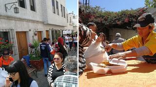 Largas colas para recoger pollada que organizan médicos de un hospital en Arequipa (FOTOS)