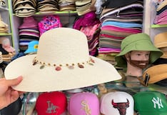 Aumentan los negocios de venta de sombrillas, gorros y abanicos para protegerse de altas temperaturas