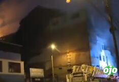 Almacén en Barrios Altos arde nuevamente: Incendio revive en el Cercado de Lima