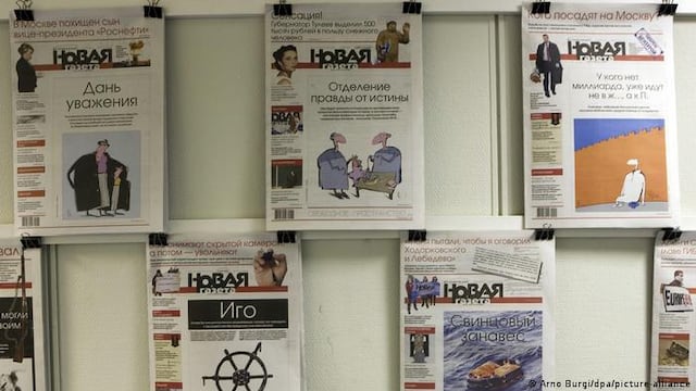 Rusia reprime a prensa y cierra Nóvaya Gazeta, último periódico independiente del país