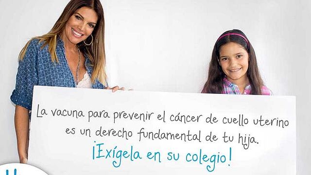 Jessica Newton pide a padres vacunar a sus hijas para prevenir cáncer de cuello uterino      
