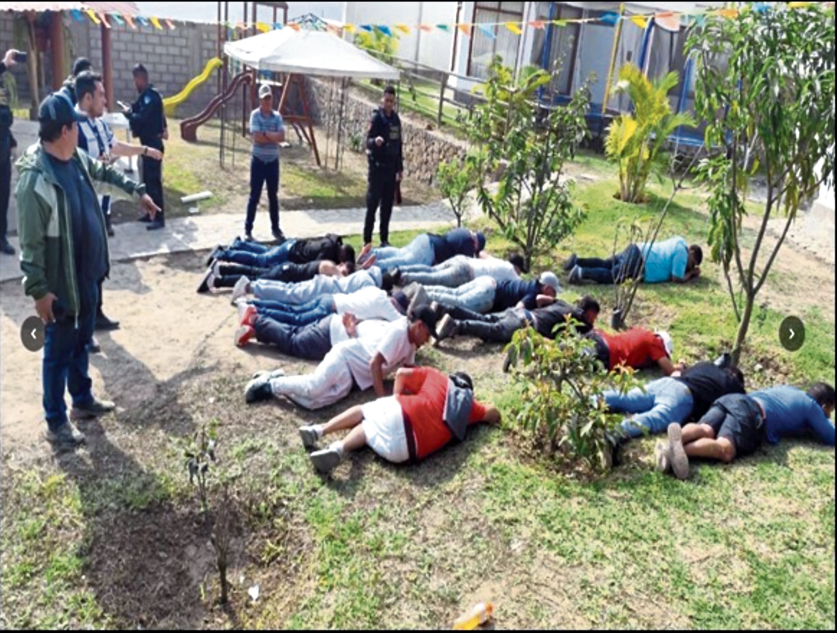 Golpe en bungalow de Cieneguilla permitió capturas de hampones.