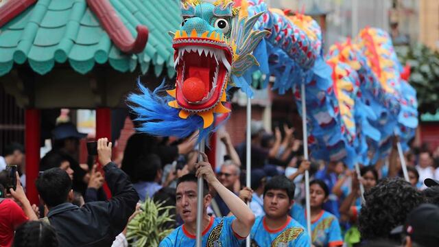 Año Nuevo Chino 2024: Dragón de madera recorre la calle Capón (FOTOS)