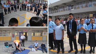 Escolares de todo el país participan en primer simulacro de sismo (FOTOS)