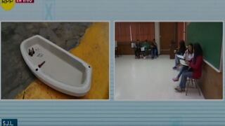 Sujeto intentó robar tapa de inodoro tras emitir su voto en colegio de SJL | VIDEO