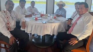 Guido Bellido comparte foto del almuerzo con Pedro Castillo e Iber Maraví en Iquitos