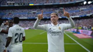 Gol de Real Madrid: Valverde marcó el 2-0 frente a Barcelona en El Clásico | VIDEO