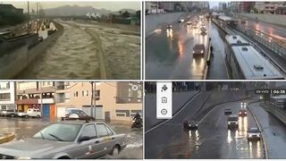 I​ntensa y prolongada lluvia cae desde la madrugada en Lima (VIDEO)
