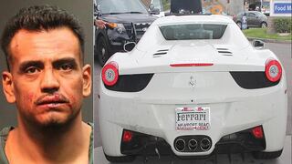 ​Arrestan a hombre por robar Ferrari... luego de pedir dinero para echar gasolina