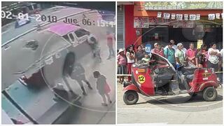 Cámaras de seguridad captan mortal accidente entre mototaxi y camión en VES