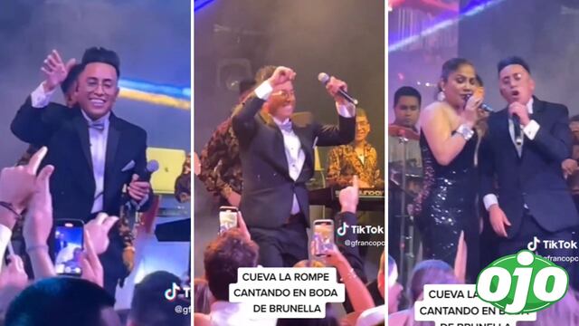 Cueva asiste a boda de Brunella y Richard: futbolista bailó y cantó junto a Marisol