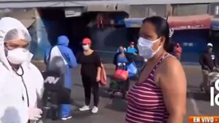Coronavirus en Perú: reportera cuestiona a mujer por ir a mercado estando “embarazada”, pero no estaba gestando | VIDEO