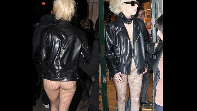 Lady Gaga y sus extraños atuendos: fue captada comprando semi desnuda 