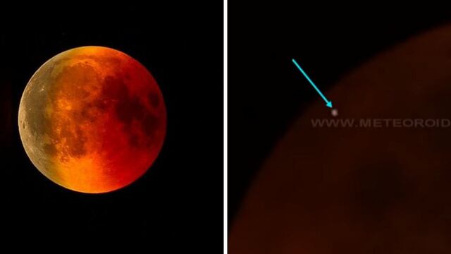 Meteorito chocó la "Luna Roja" en el preciso instante del eclipse (VIDEO)